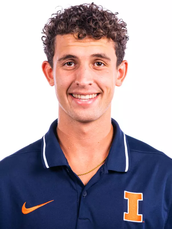 Champaign, IL - October 02, 2024 - Illinois Distance Runner Will Merrick headshot taken during 2024 Fall Staff Headshot Day at Bielfeldt Athletic Administration Building in Champaign, IL. (Photo By Kevin Snyder/Illinois Athletics)