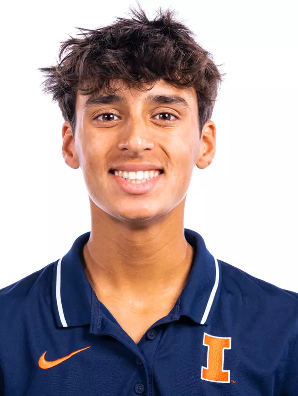 Champaign, IL - October 02, 2024 - Illinois Distance Runner Adam Patel headshot taken during 2024 Fall Staff Headshot Day at Bielfeldt Athletic Administration Building in Champaign, IL. (Photo By Kevin Snyder/Illinois Athletics)
