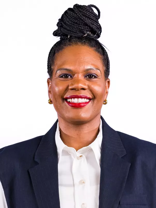 Champaign, IL - November 10, 2024 - Illinois Assistant Coach Britney Anderson headshot taken during 2024-2025 Women's Basketball Staff Headshots at State Farm Center in Champaign, IL. (Photo By Kevin Snyder/Illinois Athletics)