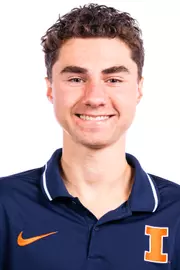 Champaign, IL - October 02, 2024 - Illinois Distance Runner Evan Cummins headshot taken during 2024 Fall Staff Headshot Day at Bielfeldt Athletic Administration Building in Champaign, IL. (Photo By Kevin Snyder/Illinois Athletics)