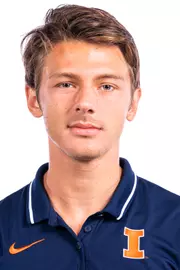 Champaign, IL - October 02, 2024 - Illinois Distance Runner Tyler Cushing headshot taken during 2024 Fall Staff Headshot Day at Bielfeldt Athletic Administration Building in Champaign, IL. (Photo By Kevin Snyder/Illinois Athletics)