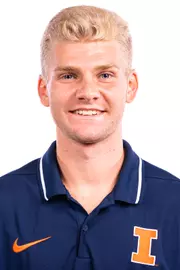 Champaign, IL - October 02, 2024 - Illinois Distance Runner Joshua Daggett headshot taken during 2024 Fall Staff Headshot Day at Bielfeldt Athletic Administration Building in Champaign, IL. (Photo By Kevin Snyder/Illinois Athletics)
