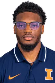 Champaign, IL - October 13, 2024 - Illinois Jumper Kam Garrett headshot taken during 2024-2025 Track and Field Production Day at Fighting Illini Center for Excellence in Champaign, IL. (Photo By Kevin Snyder/Illinois Athletics)