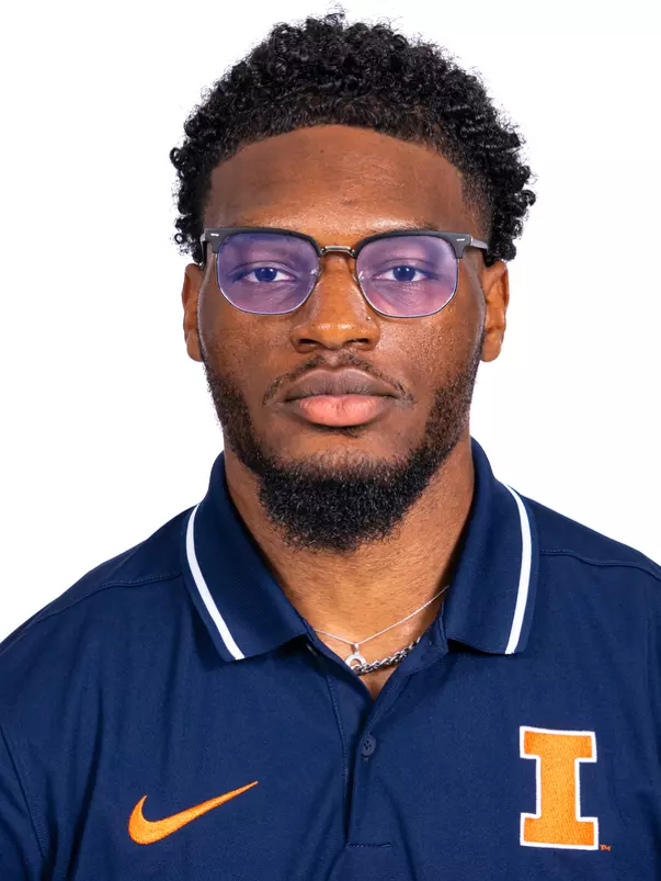 Champaign, IL - October 13, 2024 - Illinois Jumper Kam Garrett headshot taken during 2024-2025 Track and Field Production Day at Fighting Illini Center for Excellence in Champaign, IL. (Photo By Kevin Snyder/Illinois Athletics)
