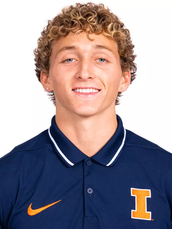 Champaign, IL - October 13, 2024 - Illinois Pole Vaulter Cody Johnston headshot taken during 2024-2025 Track and Field Production Day at Fighting Illini Center for Excellence in Champaign, IL. (Photo By Kevin Snyder/Illinois Athletics)