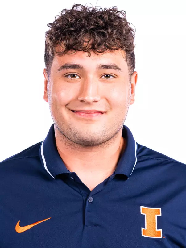 Champaign, IL - October 02, 2024 - Illinois Thrower Daniel Lucas headshot taken during 2024 Fall Staff Headshot Day at Bielfeldt Athletic Administration Building in Champaign, IL. (Photo By Kevin Snyder/Illinois Athletics)
