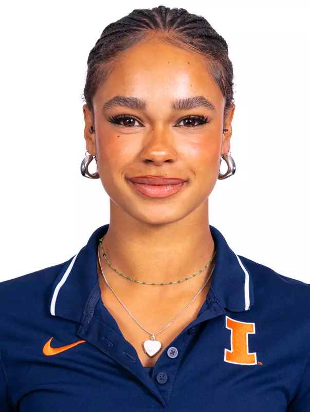 Champaign, IL - October 13, 2024 - Illinois Jumper Elizabeth Ndudi headshot taken during 2024-2025 Track and Field Production Day at Fighting Illini Center for Excellence in Champaign, IL. (Photo By Kevin Snyder/Illinois Athletics)
