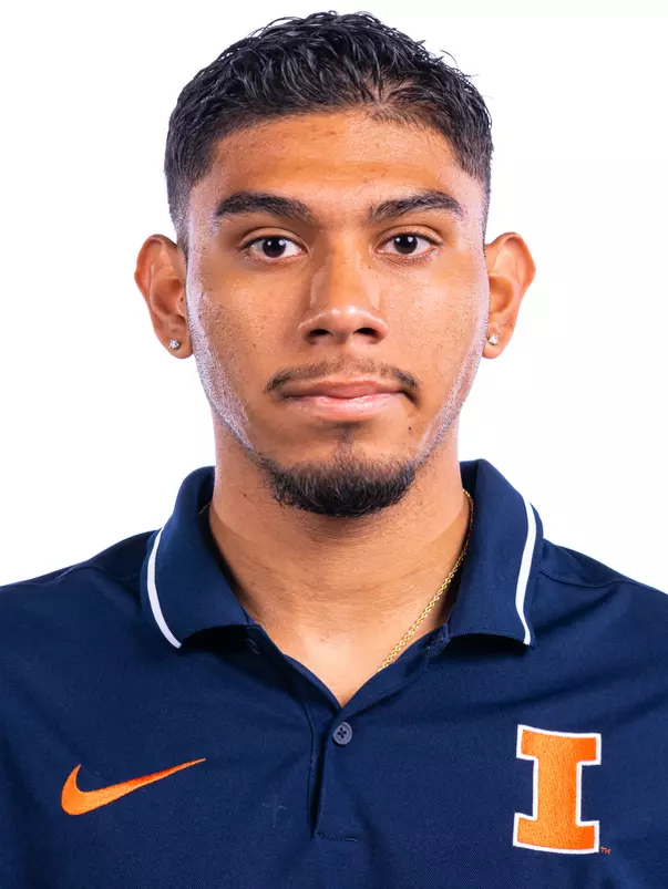 Champaign, IL - October 02, 2024 - Illinois Hurdler and Sprinter Alex Ornelas headshot taken during 2024 Fall Staff Headshot Day at Bielfeldt Athletic Administration Building in Champaign, IL. (Photo By Kevin Snyder/Illinois Athletics)