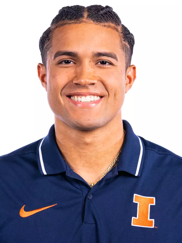 Champaign, IL - October 02, 2024 - Illinois Assistant Coach Ayden Owens-Delerme headshot taken during 2024 Fall Staff Headshot Day at Bielfeldt Athletic Administration Building in Champaign, IL. (Photo By Kevin Snyder/Illinois Athletics)