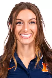 Champaign, IL - October 13, 2024 - Illinois Pole Vaulter Leah Pasqualetti headshot taken during 2024-2025 Track and Field Production Day at Fighting Illini Center for Excellence in Champaign, IL. (Photo By Kevin Snyder/Illinois Athletics)