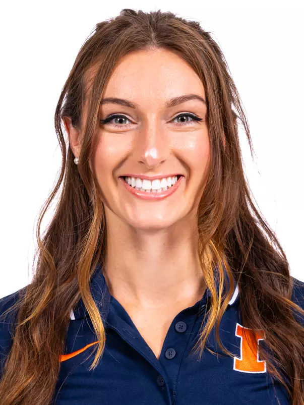 Champaign, IL - October 13, 2024 - Illinois Pole Vaulter Leah Pasqualetti headshot taken during 2024-2025 Track and Field Production Day at Fighting Illini Center for Excellence in Champaign, IL. (Photo By Kevin Snyder/Illinois Athletics)