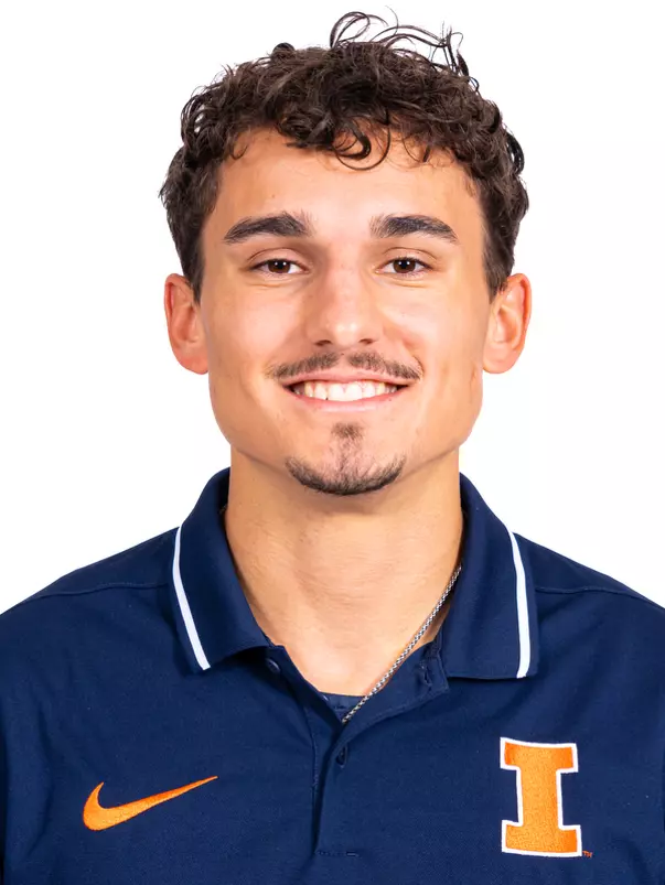 Champaign, IL - October 13, 2024 - Illinois Sprinter Tadeas Placek headshot taken during 2024-2025 Track and Field Production Day at Fighting Illini Center for Excellence in Champaign, IL. (Photo By Kevin Snyder/Illinois Athletics)