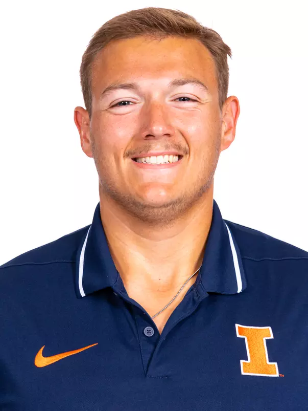 Champaign, IL - October 13, 2024 - Illinois Thrower Will Rezny headshot taken during 2024-2025 Track and Field Production Day at Fighting Illini Center for Excellence in Champaign, IL. (Photo By Kevin Snyder/Illinois Athletics)