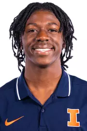 Champaign, IL - October 02, 2024 - Illinois Hurdler and Sprinter Michail Rose headshot taken during 2024 Fall Staff Headshot Day at Bielfeldt Athletic Administration Building in Champaign, IL. (Photo By Kevin Snyder/Illinois Athletics)