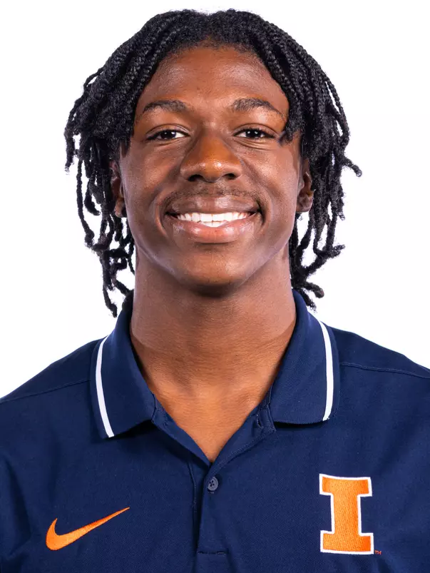 Champaign, IL - October 02, 2024 - Illinois Hurdler and Sprinter Michail Rose headshot taken during 2024 Fall Staff Headshot Day at Bielfeldt Athletic Administration Building in Champaign, IL. (Photo By Kevin Snyder/Illinois Athletics)