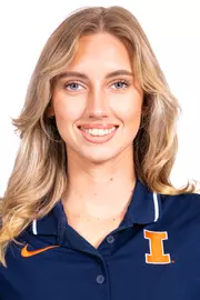 Champaign, IL - October 13, 2024 - Illinois Jumper Bara Sajdokova headshot taken during 2024-2025 Track and Field Production Day at Fighting Illini Center for Excellence in Champaign, IL. (Photo By Kevin Snyder/Illinois Athletics)
