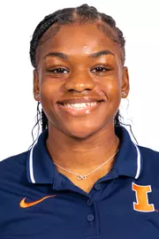 Champaign, IL - October 13, 2024 - Illinois Sprinter Asia Thomas headshot taken during 2024-2025 Track and Field Production Day at Fighting Illini Center for Excellence in Champaign, IL. (Photo By Kevin Snyder/Illinois Athletics)