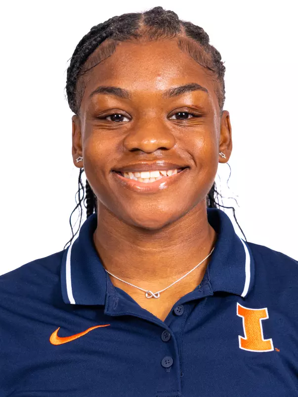 Champaign, IL - October 13, 2024 - Illinois Sprinter Asia Thomas headshot taken during 2024-2025 Track and Field Production Day at Fighting Illini Center for Excellence in Champaign, IL. (Photo By Kevin Snyder/Illinois Athletics)