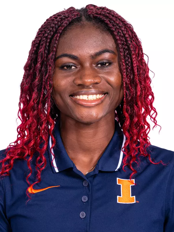 Champaign, IL - October 13, 2024 - Illinois Jumper Rose Yeboah headshot taken during 2024-2025 Track and Field Production Day at Fighting Illini Center for Excellence in Champaign, IL. (Photo By Kevin Snyder/Illinois Athletics)