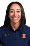 CHAMPAIGN, IL- February 20, 2024 - Illinois Director of Track and Field and Cross Country Operations Courtney Hill headshot taken at the Bielfeldt Athletics Administration Building in Champaign, IL. Photo By Kevin Snyder