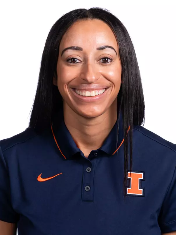 CHAMPAIGN, IL- February 20, 2024 - Illinois Director of Track and Field and Cross Country Operations Courtney Hill headshot taken at the Bielfeldt Athletics Administration Building in Champaign, IL. Photo By Kevin Snyder