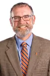 CHAMPAIGN, IL- May 21, 2024 - Illinois Associate Director of Athletics of Facilities Tim Knox headshot taken at the Bielfeldt Athletics Administration Building in Champaign, IL. (Photo By Kevin Snyder/Illinois Athletics)