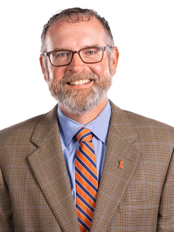 CHAMPAIGN, IL- May 21, 2024 - Illinois Associate Director of Athletics of Facilities Tim Knox headshot taken at the Bielfeldt Athletics Administration Building in Champaign, IL. (Photo By Kevin Snyder/Illinois Athletics)