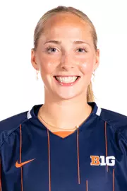 Champaign, IL - July 25, 2024 - Illinois Defender Mya Archibald headshot taken during the 2024 Soccer Production Day at State Farm Center in Champaign, IL. (Photo By Kevin Snyder/Illinois Athletics)