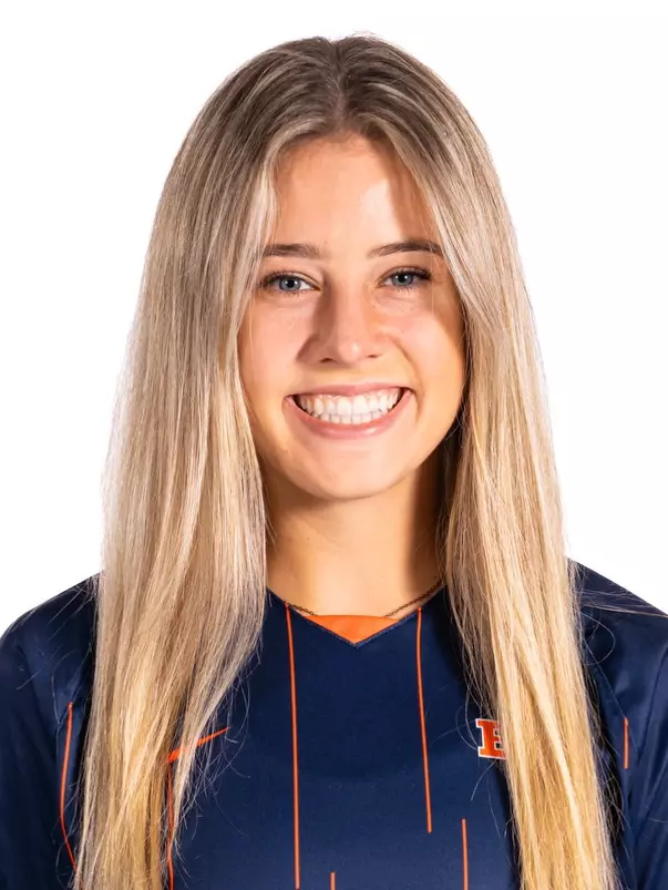 Champaign, IL - July 25, 2024 - Illinois Forward Lindsey DuSatko headshot taken during the 2024 Soccer Production Day at State Farm Center in Champaign, IL. (Photo By Kevin Snyder/Illinois Athletics)