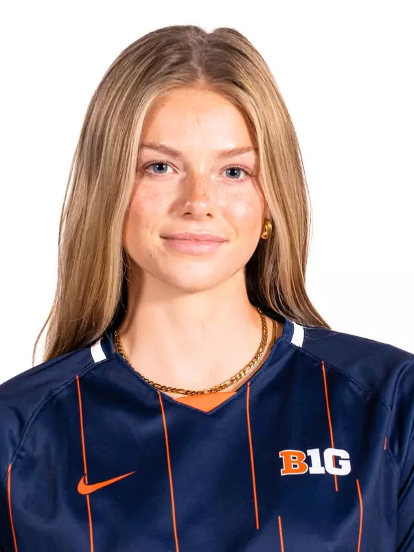 Champaign, IL - July 25, 2024 - Illinois Midfielder Sarah Foley headshot taken during the 2024 Soccer Production Day at State Farm Center in Champaign, IL. (Photo By Kevin Snyder/Illinois Athletics)