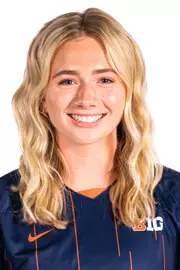 Champaign, IL - July 25, 2024 - Illinois Defender Ella Karolak headshot taken during the 2024 Soccer Production Day at State Farm Center in Champaign, IL. (Photo By Kevin Snyder/Illinois Athletics)