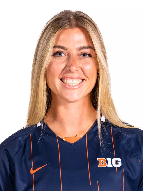 Champaign, IL - July 25, 2024 - Illinois Midfielder Sydney Stephens headshot taken during the 2024 Soccer Production Day at State Farm Center in Champaign, IL. (Photo By Kevin Snyder/Illinois Athletics)