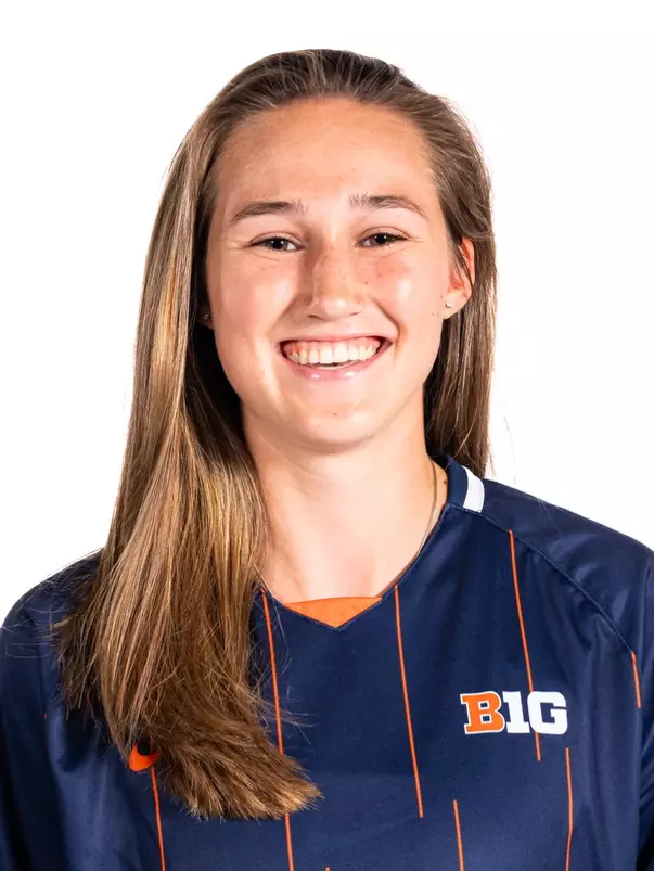 Champaign, IL - July 25, 2024 - Illinois Defender Bella Zanoni headshot taken during the 2024 Soccer Production Day at State Farm Center in Champaign, IL. (Photo By Kevin Snyder/Illinois Athletics)