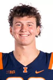 Champaign, IL - August 08, 2024 - Illinois Tight End Henry Boyer (#88) headshot taken during 2024 Football Headshots at Henry Dale and Betty Smith Football Center in Champaign, IL. (Photo By Kevin Snyder/Illinois Athletics)