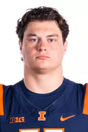 Champaign, IL - August 08, 2024 - Illinois Defensive Lineman Alex Bray (#11) headshot taken during 2024 Football Headshots at Henry Dale and Betty Smith Football Center in Champaign, IL. (Photo By Kevin Snyder/Illinois Athletics)
