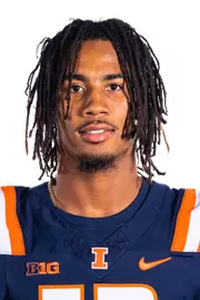 Champaign, IL - August 08, 2024 - Illinois Wide Receiver Pat Bryant (#13) headshot taken during 2024 Football Headshots at Henry Dale and Betty Smith Football Center in Champaign, IL. (Photo By Kevin Snyder/Illinois Athletics)