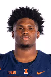 Champaign, IL - August 08, 2024 - Illinois Offensive Lineman Zy Crisler (#72) headshot taken during 2024 Football Headshots at Henry Dale and Betty Smith Football Center in Champaign, IL. (Photo By Kevin Snyder/Illinois Athletics)