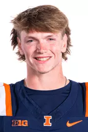 Champaign, IL - August 08, 2024 - Illinois Punter Declan Duley headshot taken during 2024 Football Headshots at Henry Dale and Betty Smith Football Center in Champaign, IL. (Photo By Kevin Snyder/Illinois Athletics)