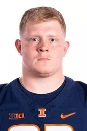 Champaign, IL - August 08, 2024 - Illinois Defensive Lineman Henry Engel (#93) headshot taken during 2024 Football Headshots at Henry Dale and Betty Smith Football Center in Champaign, IL. (Photo By Kevin Snyder/Illinois Athletics)