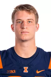 Champaign, IL - August 08, 2024 - Illinois Tight End Carson Goda (#84) headshot taken during 2024 Football Headshots at Henry Dale and Betty Smith Football Center in Champaign, IL. (Photo By Kevin Snyder/Illinois Athletics)