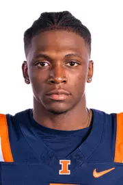 Champaign, IL - August 08, 2024 - Illinois Defensive Back Demetrius Hill headshot taken during 2024 Football Headshots at Henry Dale and Betty Smith Football Center in Champaign, IL. (Photo By Kevin Snyder/Illinois Athletics)