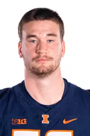 Champaign, IL - August 08, 2024 - Illinois Offensive Lineman Magnus Møller (#56) headshot taken during 2024 Football Headshots at Henry Dale and Betty Smith Football Center in Champaign, IL. (Photo By Kevin Snyder/Illinois Athletics)