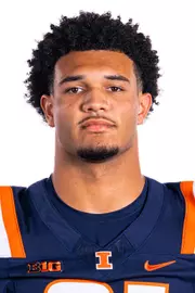 Champaign, IL - August 08, 2024 - Illinois Wide Receiver Carlos Orr-Gillespie (#81) headshot taken during 2024 Football Headshots at Henry Dale and Betty Smith Football Center in Champaign, IL. (Photo By Kevin Snyder/Illinois Athletics)