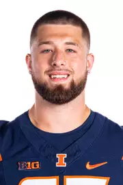Champaign, IL - August 08, 2024 - Illinois Offensive Lineman Steven Scott III (#67) headshot taken during 2024 Football Headshots at Henry Dale and Betty Smith Football Center in Champaign, IL. (Photo By Kevin Snyder/Illinois Athletics)