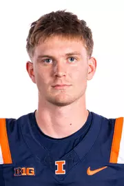 Champaign, IL - August 08, 2024 - Illinois Defensive Back Blayne Sisson (#36) headshot taken during 2024 Football Headshots at Henry Dale and Betty Smith Football Center in Champaign, IL. (Photo By Kevin Snyder/Illinois Athletics)