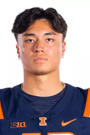Champaign, IL - August 08, 2024 - Illinois Tight End Nick True (#43) headshot taken during 2024 Football Headshots at Henry Dale and Betty Smith Football Center in Champaign, IL. (Photo By Kevin Snyder/Illinois Athletics)