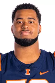 Champaign, IL - August 08, 2024 - Illinois Offensive Lineman Kevin Wigenton II (#78) headshot taken during 2024 Football Headshots at Henry Dale and Betty Smith Football Center in Champaign, IL. (Photo By Kevin Snyder/Illinois Athletics)