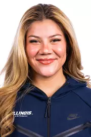 Champaign, IL - August 25, 2024 - Illinois Utility Player Yazzy Avila (#33) headshot taken during 2024 Olympic Sports Headshot Day at Bielfeldt Athletics Administration Building in Champaign, IL. (Photo By Kevin Snyder/Illinois Athletics)