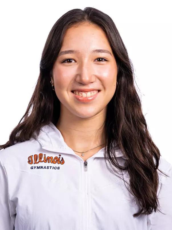 Champaign, IL - August 25, 2024 - Illinois Women's Gymnast Chloe Cho headshot taken during 2024 Olympic Sports Headshot Day at Bielfeldt Athletics Administration Building in Champaign, IL. (Photo By Kevin Snyder/Illinois Athletics)