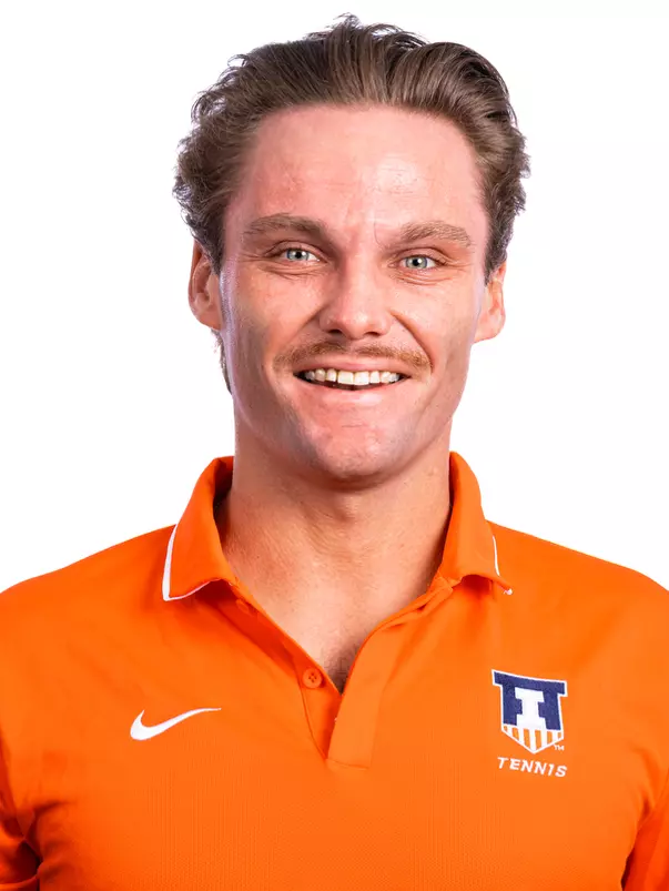 Champaign, IL - August 25, 2024 - Illinois Assistant Coach Zeke Clark headshot taken during 2024 Olympic Sports Headshot Day at Bielfeldt Athletics Administration Building in Champaign, IL. (Photo By Kevin Snyder/Illinois Athletics)